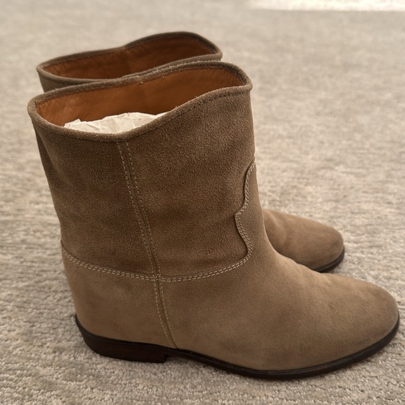 Scoop NYC Hidden wedges beige boots size 37 - Picture 2 of 4